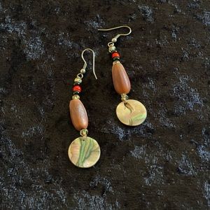 Native American earrings with Abalone